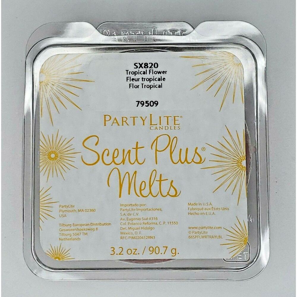 PartyLite Scent Plusβ Melts 9 pc Retired Scent Tropical Flower P7E/SX820/Bin 8